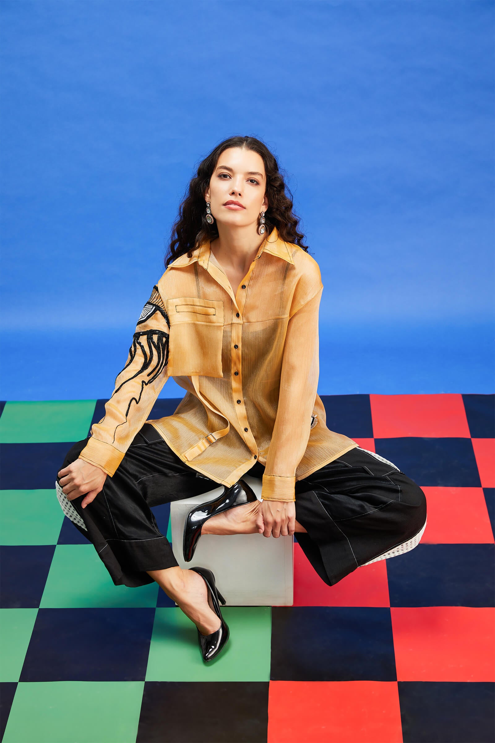 Organza Yellow Shirt