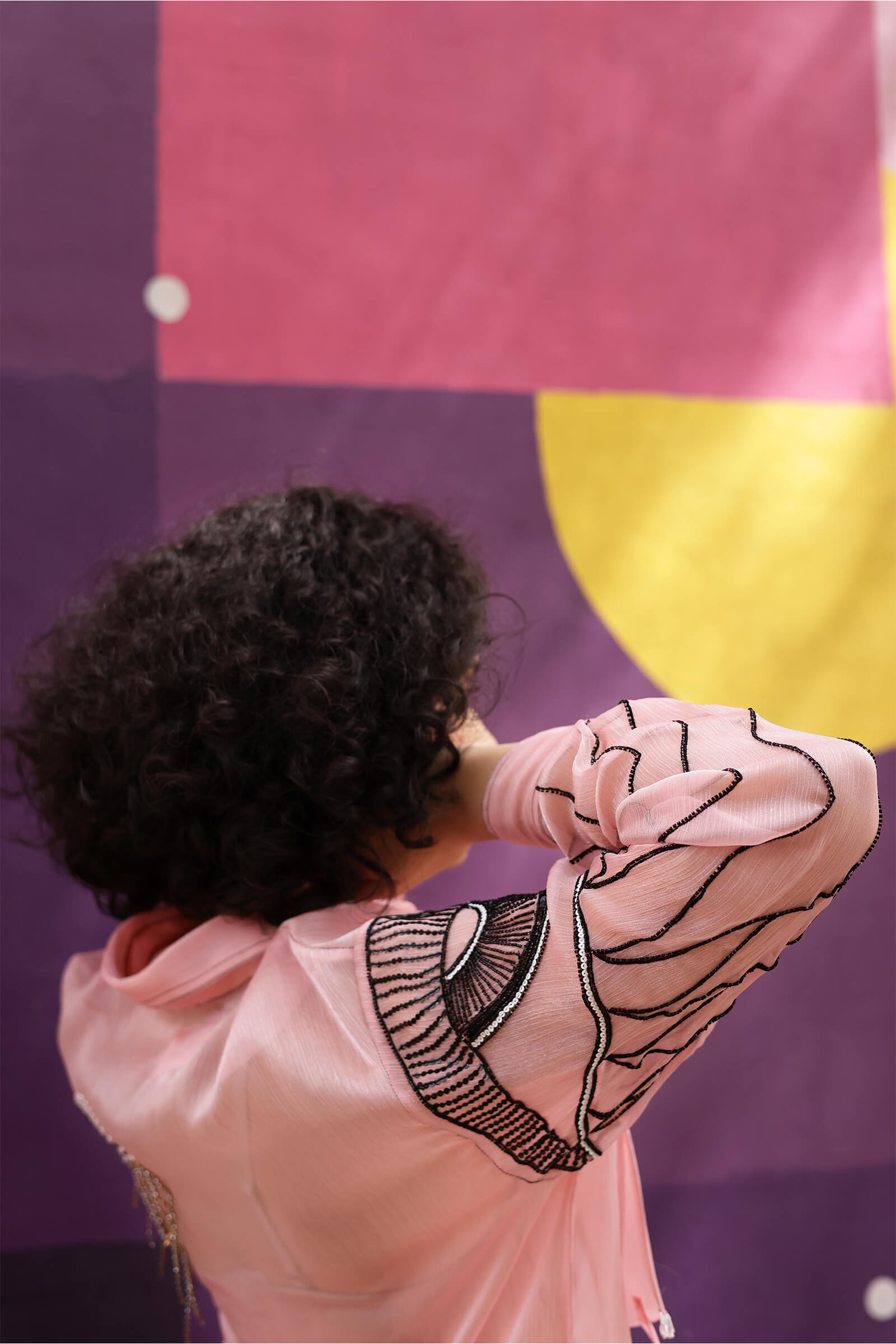 Cristal Organza Pink Shirt