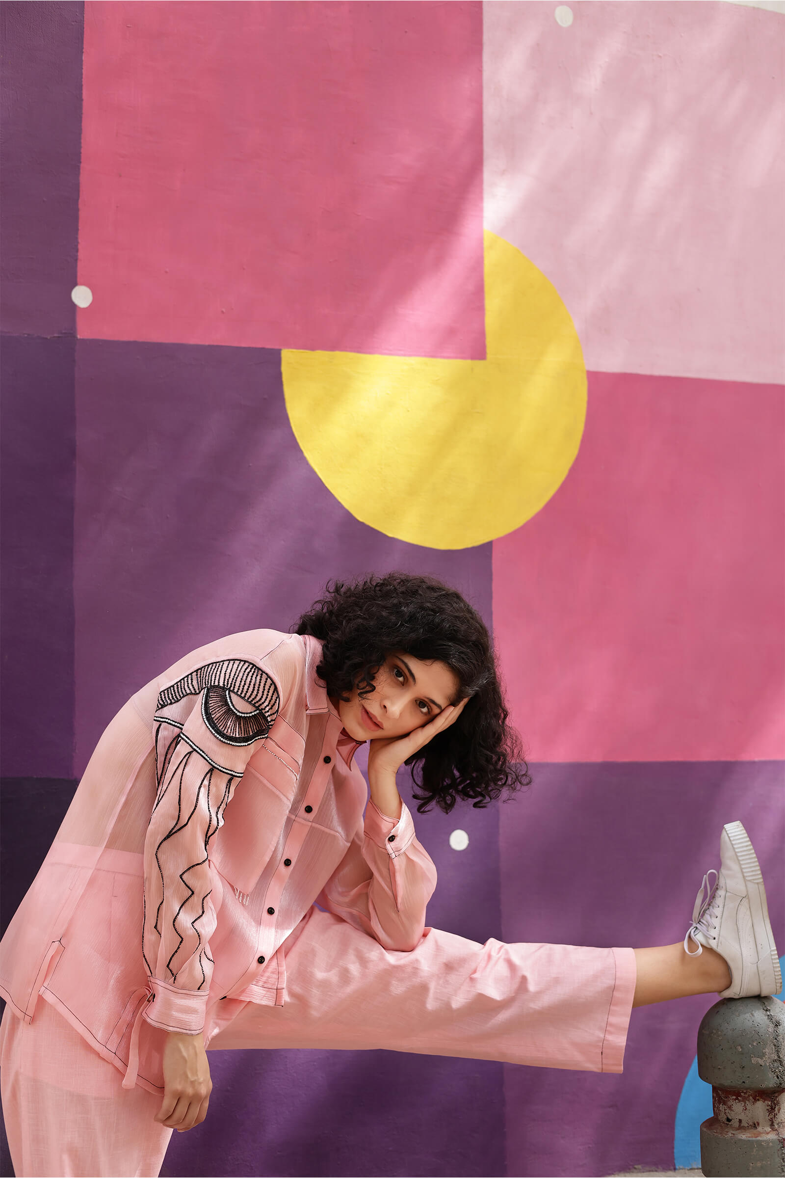 Cristal Organza Pink Shirt