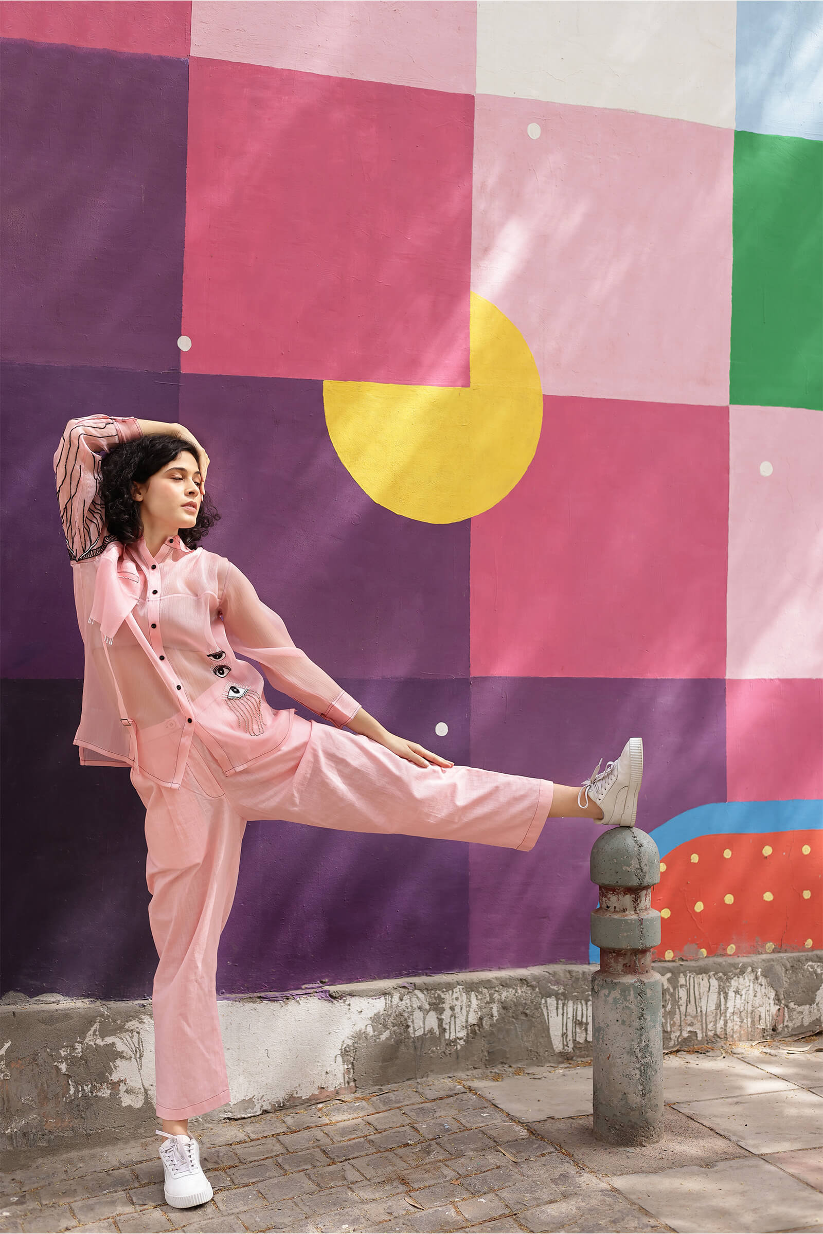 Cristal Organza Pink Shirt