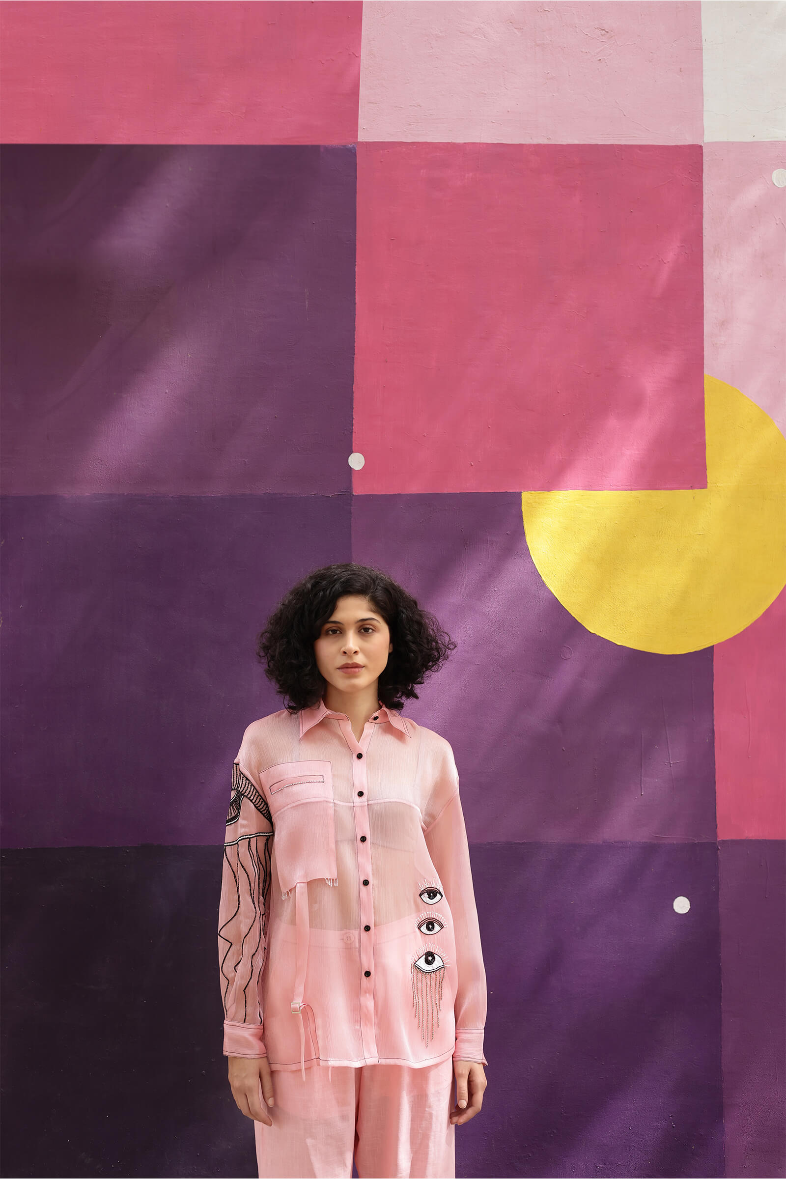 Cristal Organza Pink Shirt