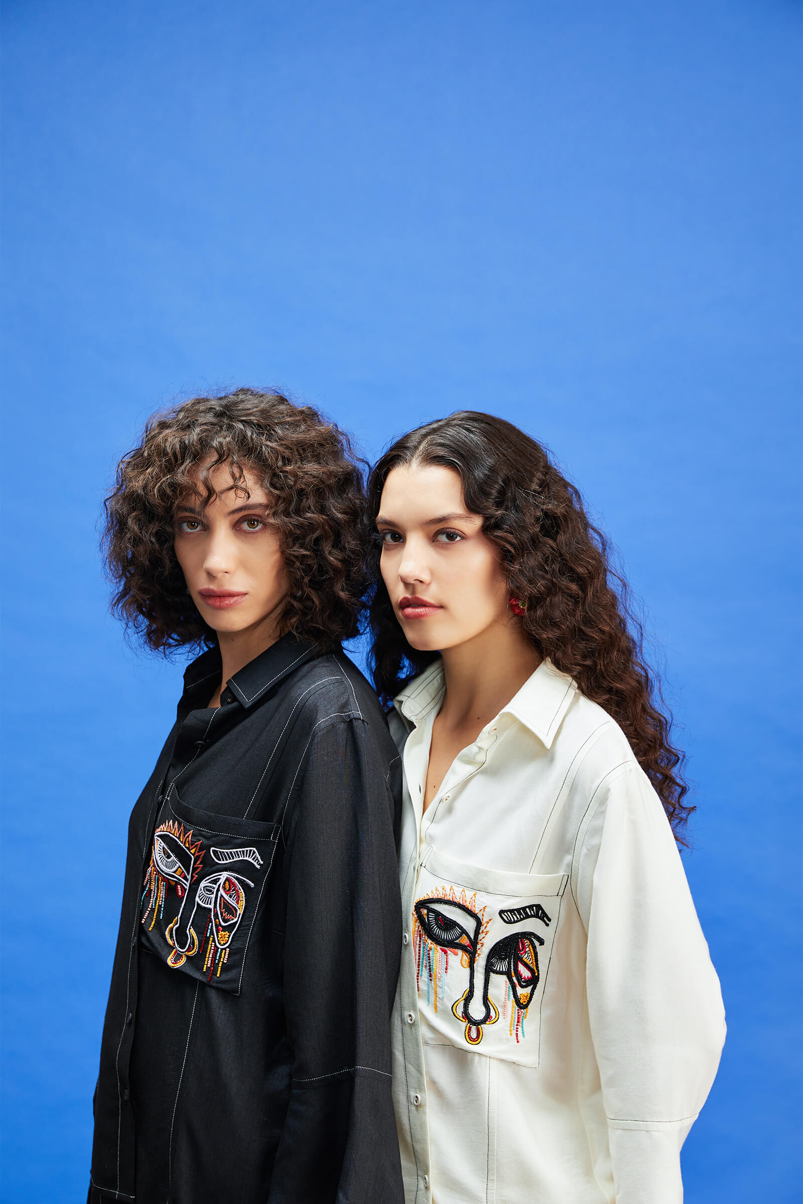 Kataan Black Embroidered Shirt