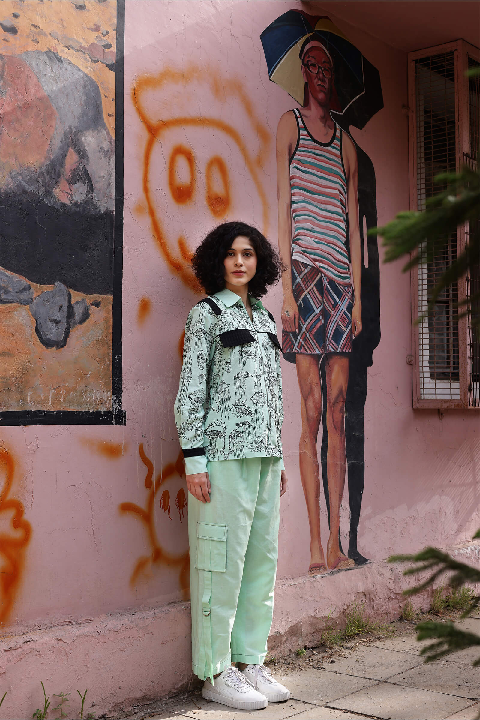 Cotton Linen Embroidery Shirt