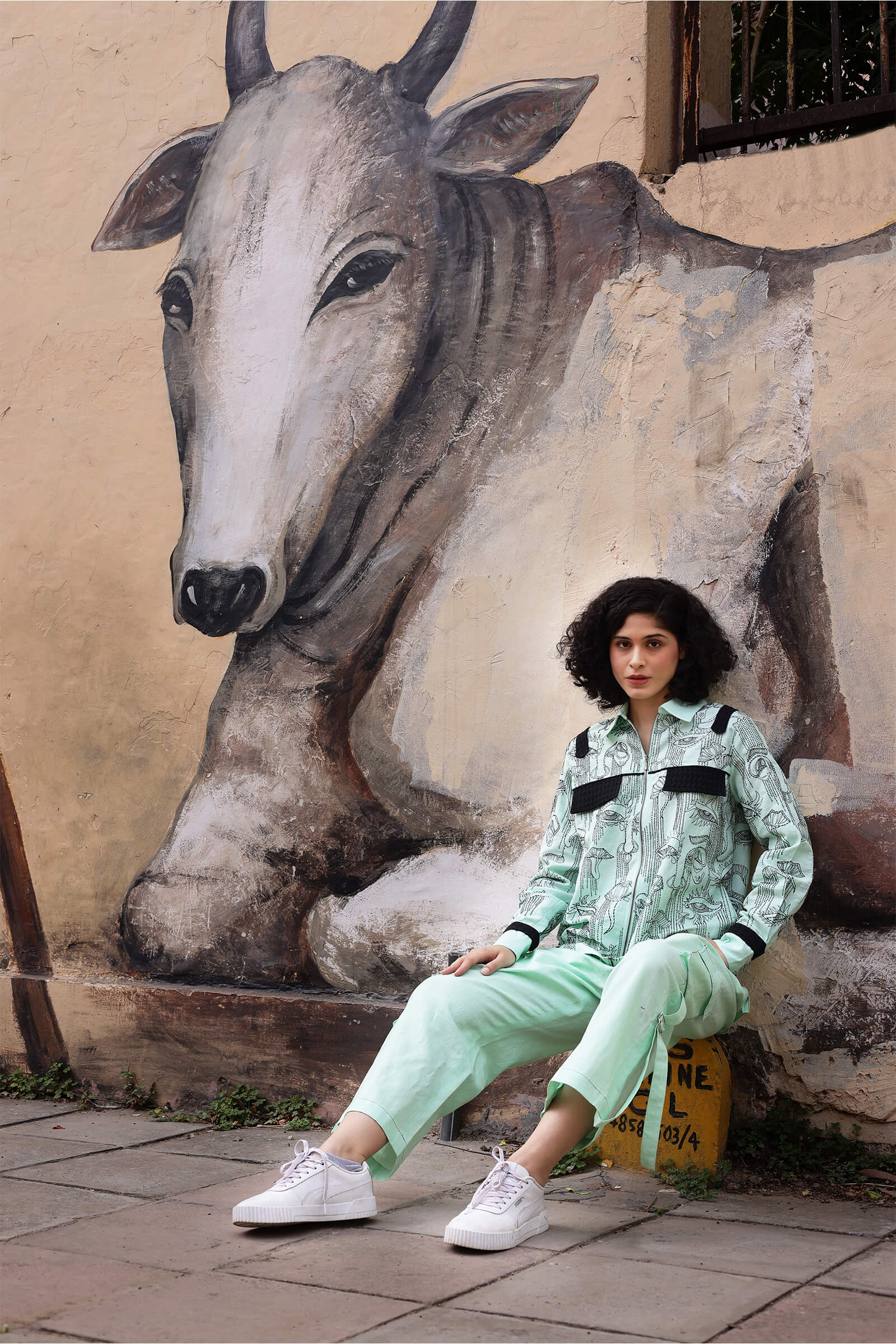 Cotton Linen Embroidery Shirt