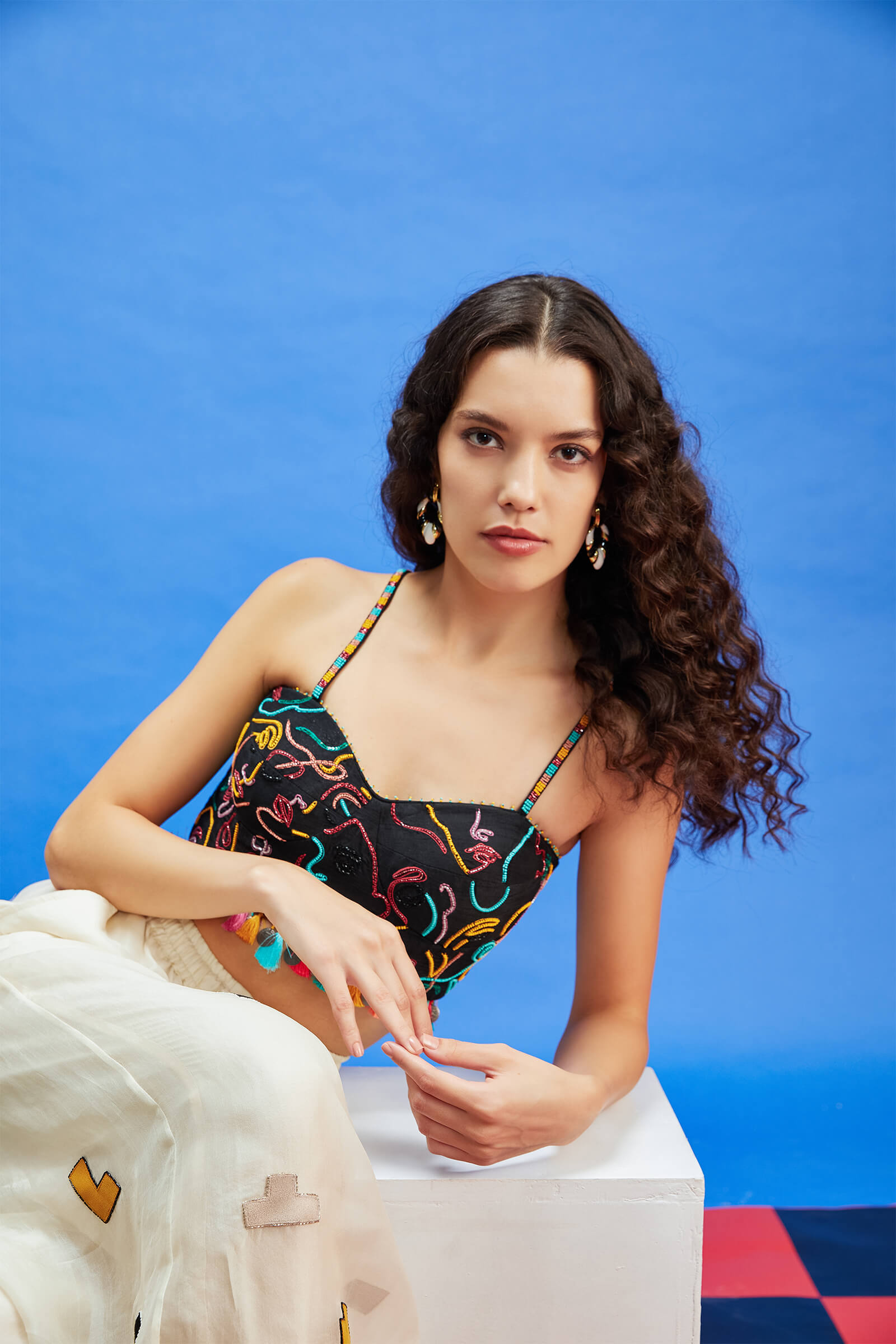 Black Embellished Corset