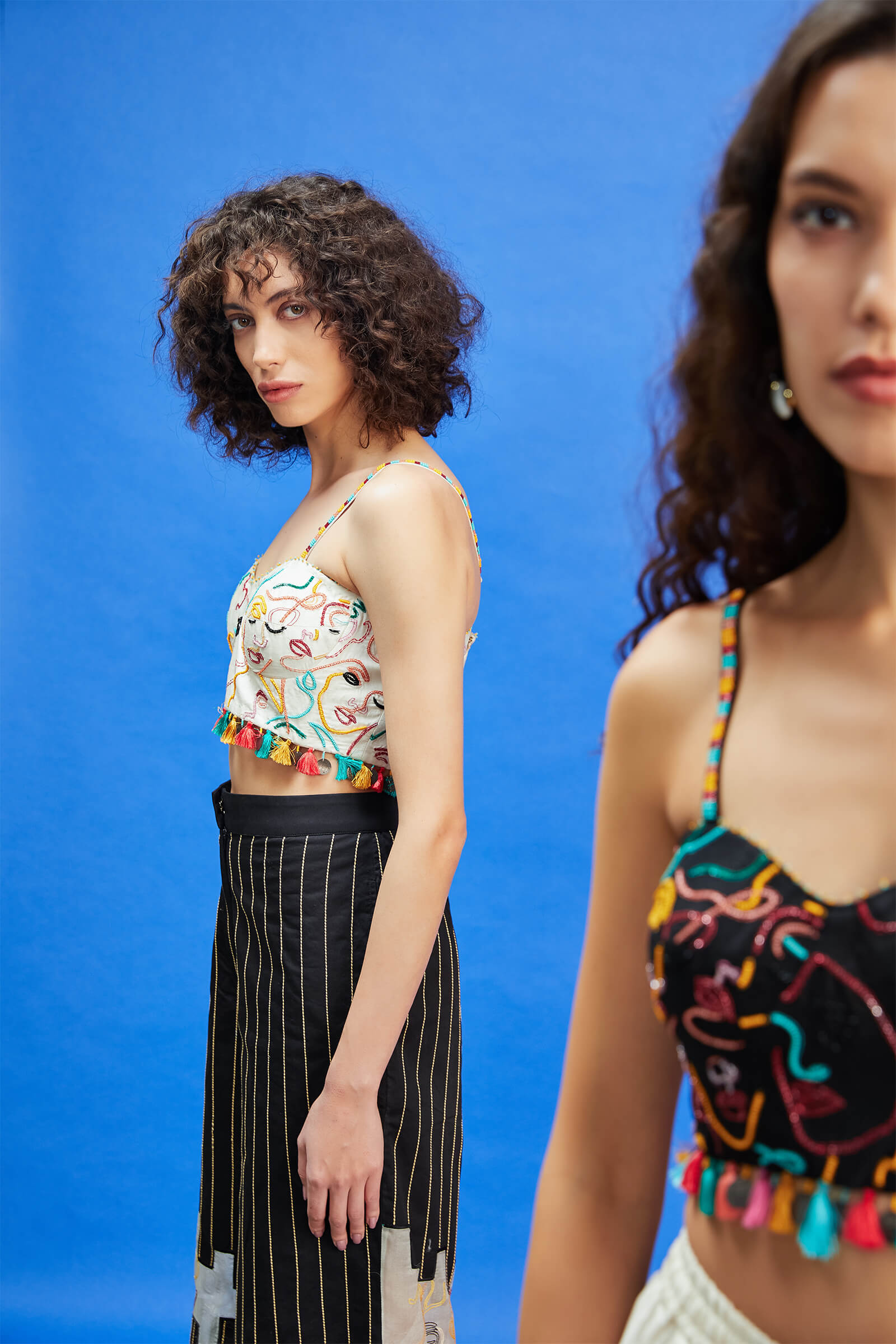 Black Embellished Corset