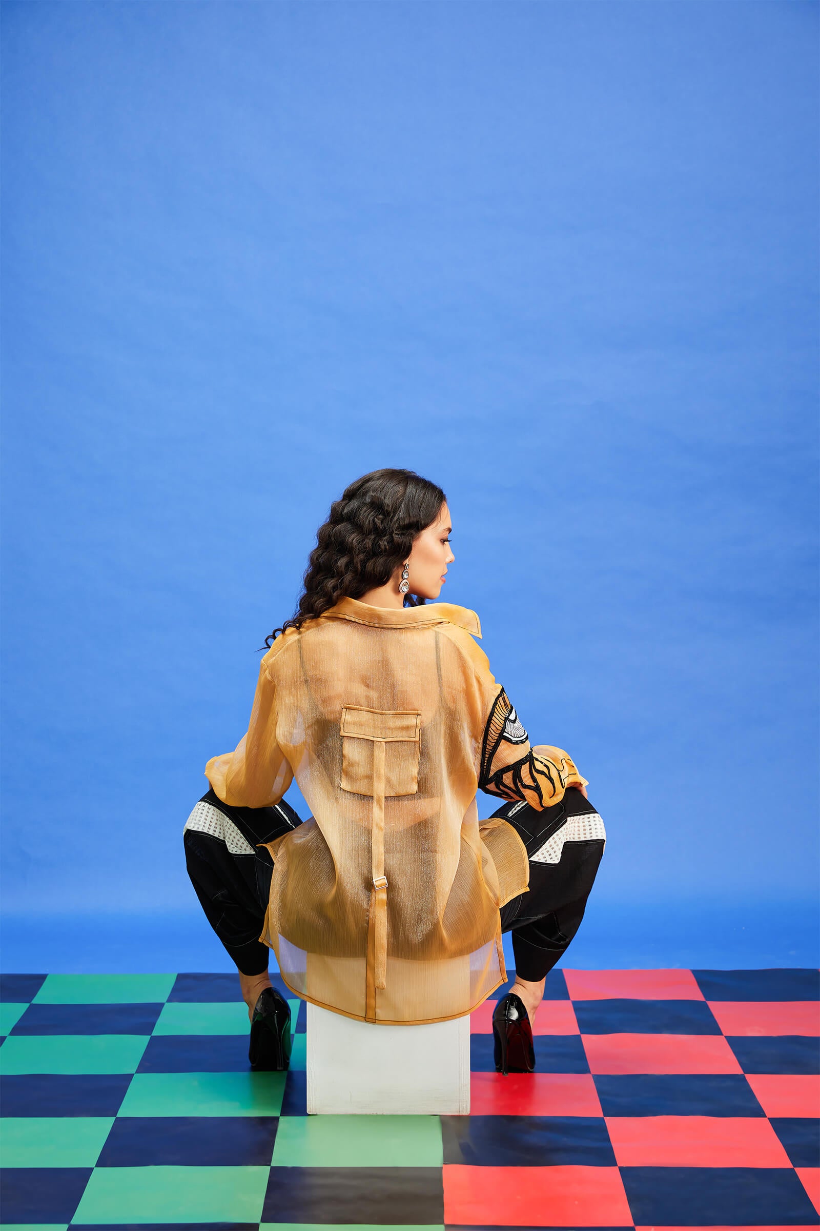 Organza Yellow Shirt