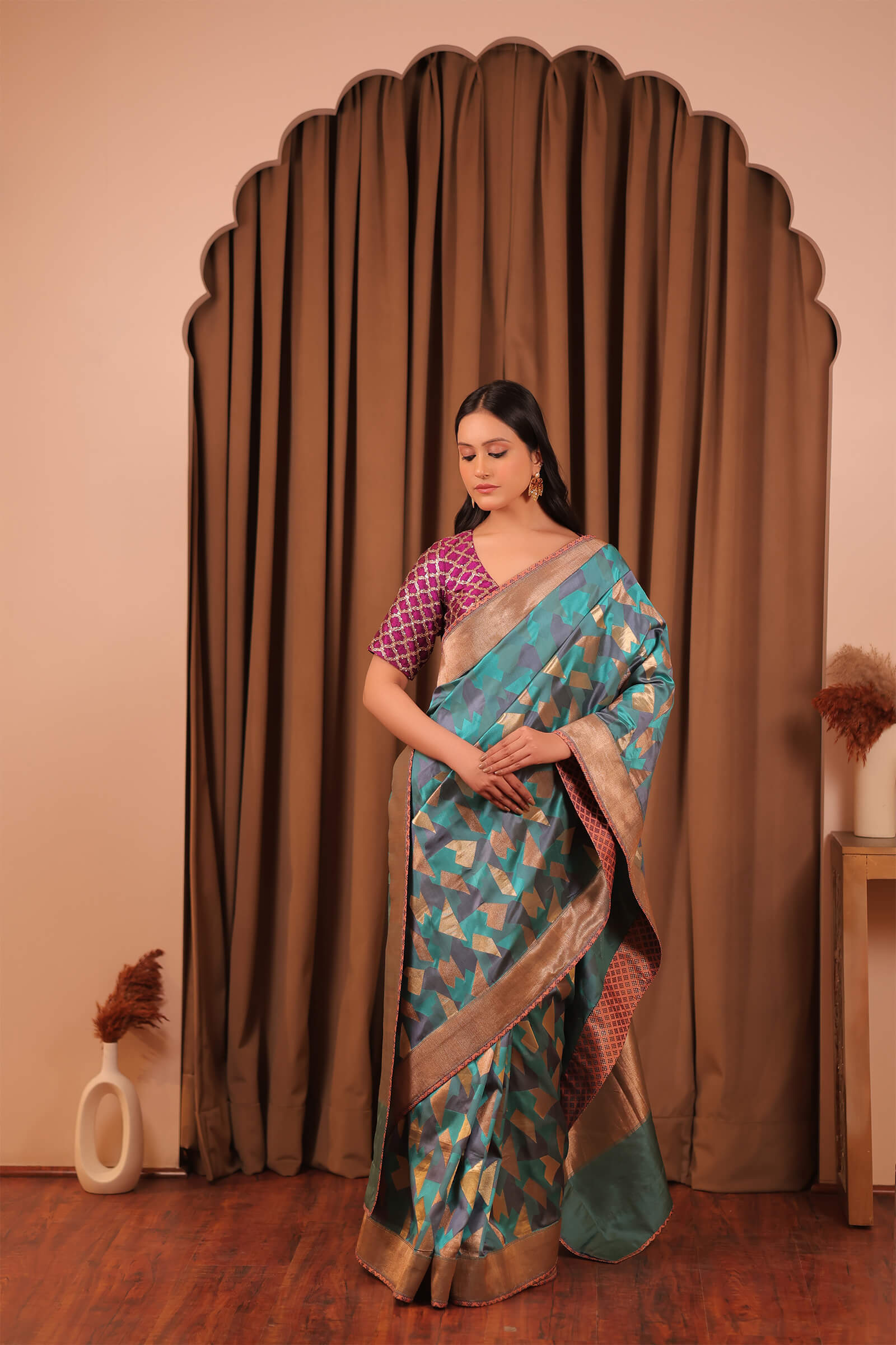 Green Tanchoi Handloom Banarasi Saree