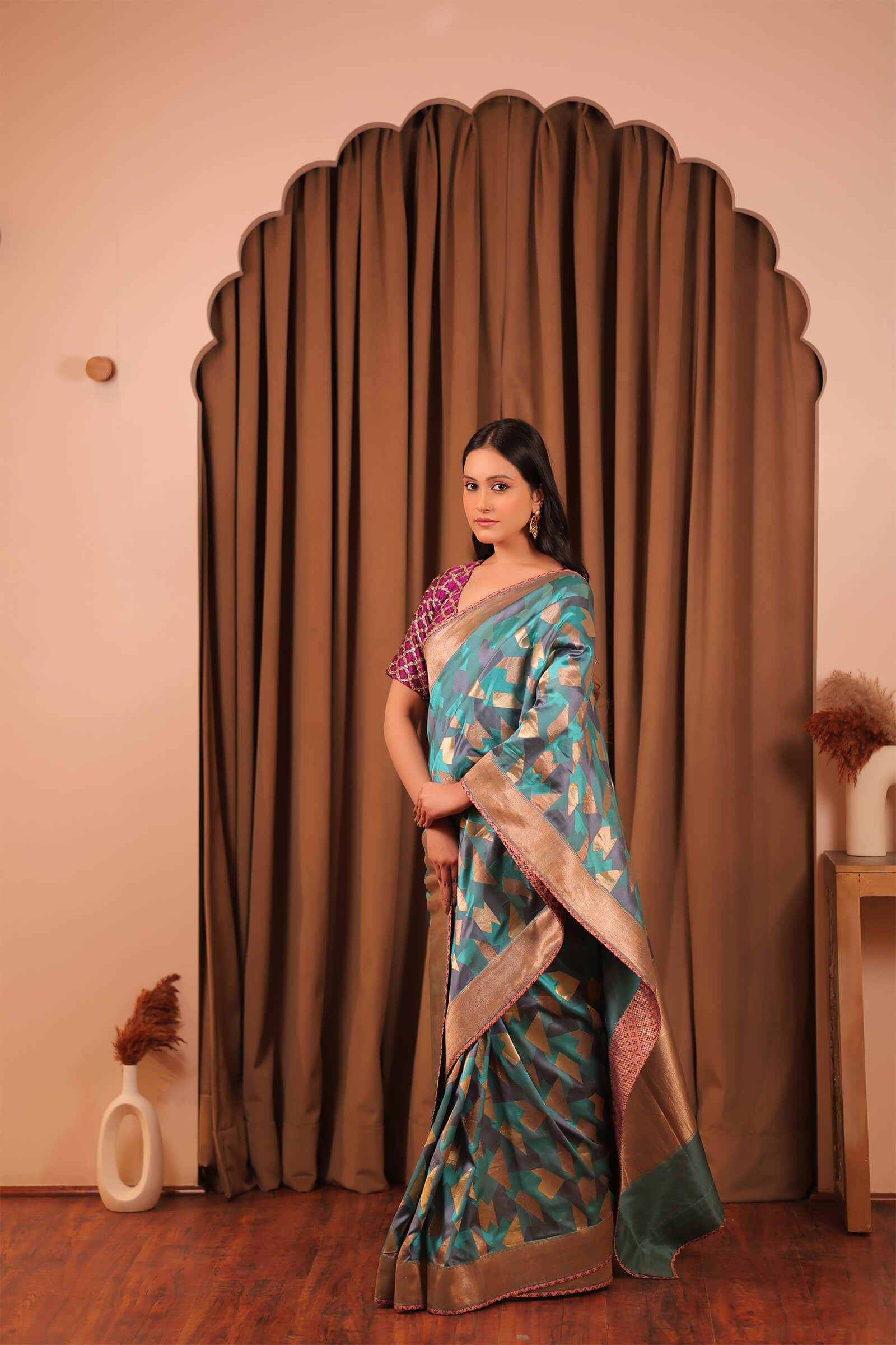 Green Tanchoi Handloom Banarasi Saree