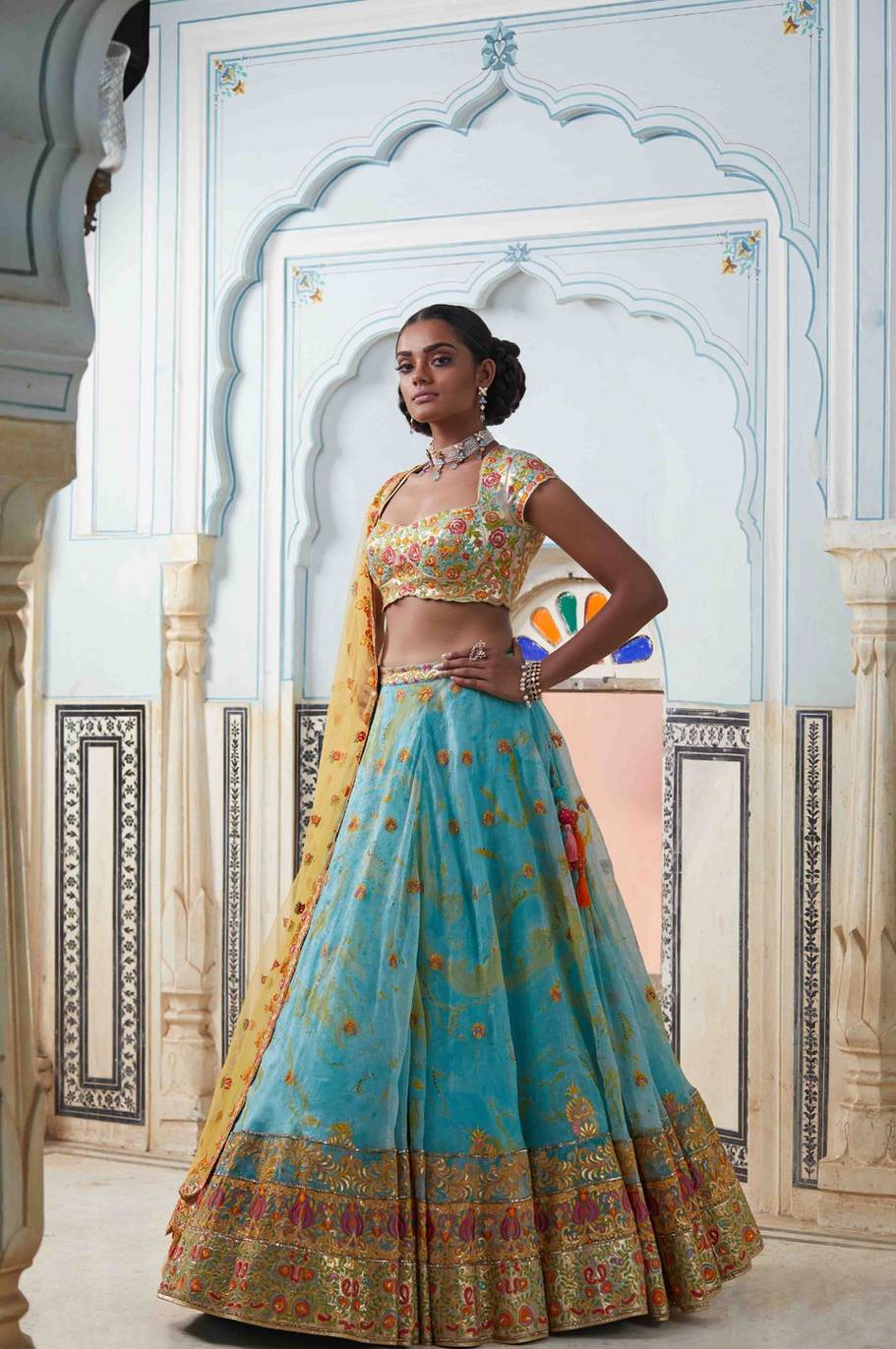 Lehenga Skirt With Blouse And Dupatta