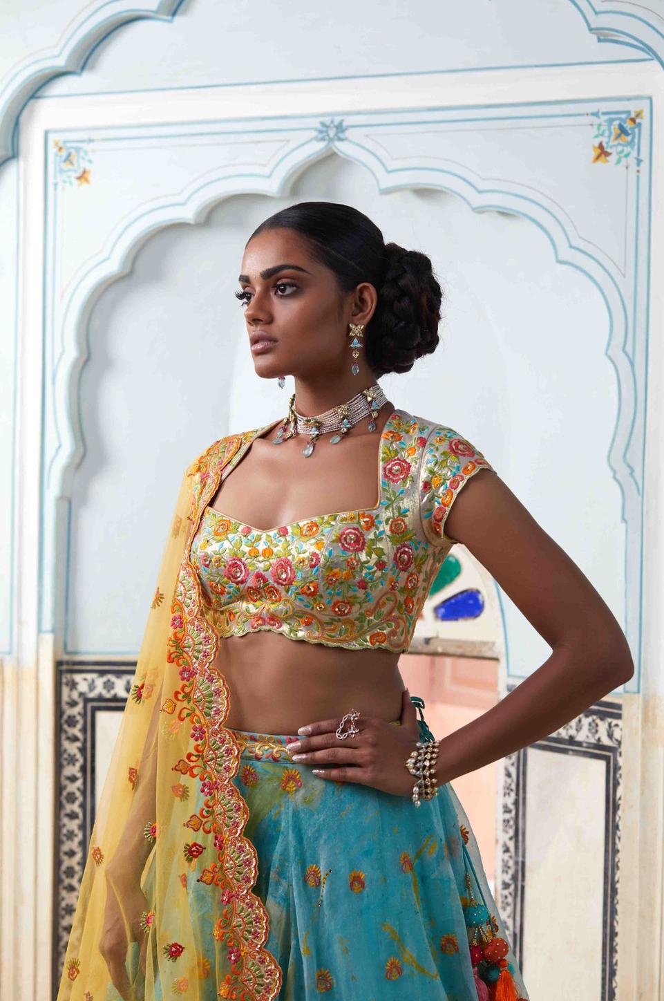 Lehenga Skirt With Blouse And Dupatta