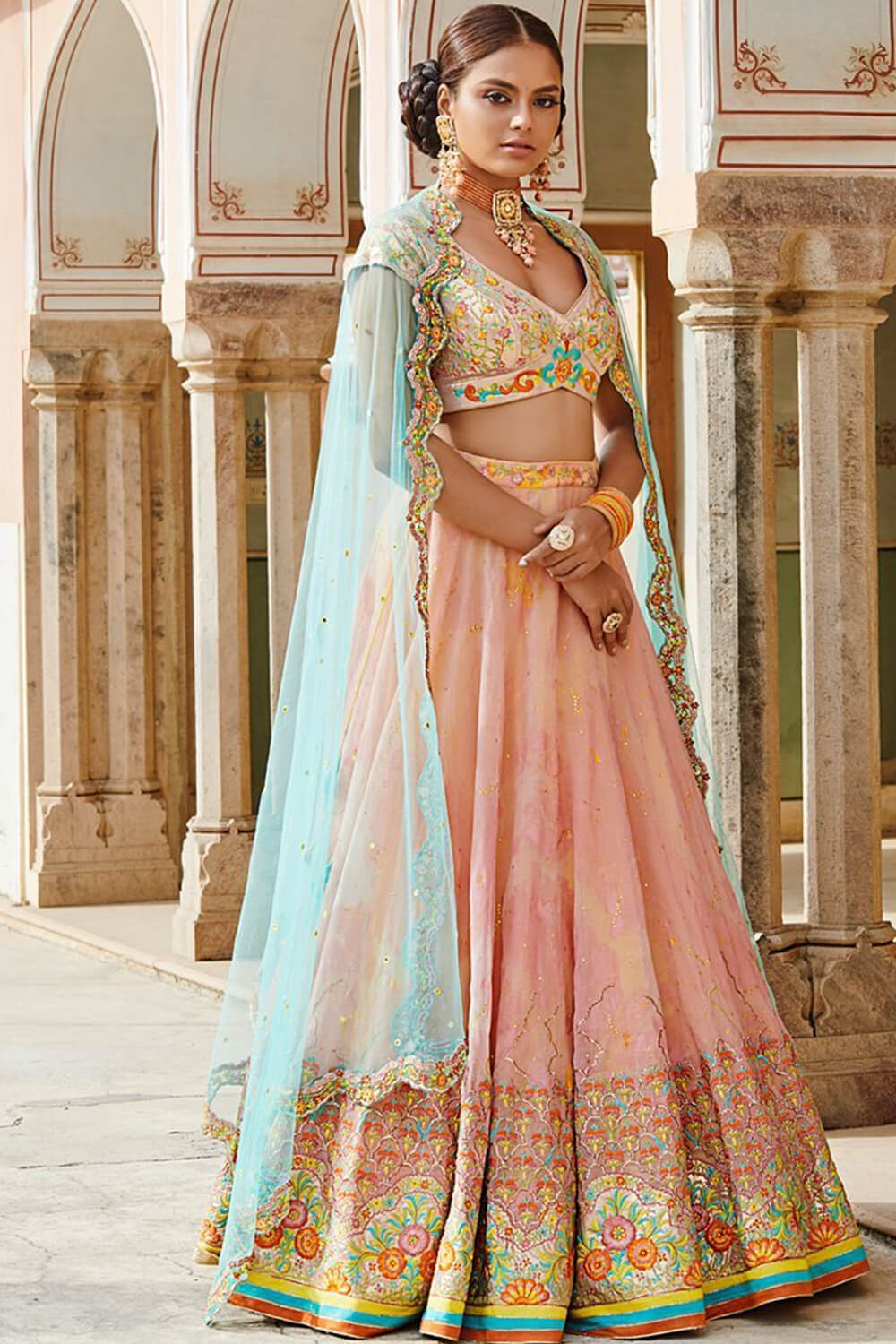 Handpainted Lehenga Set