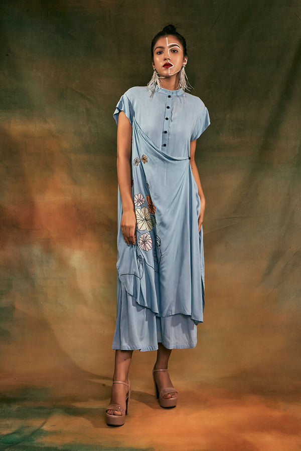 Blue Layered Dress