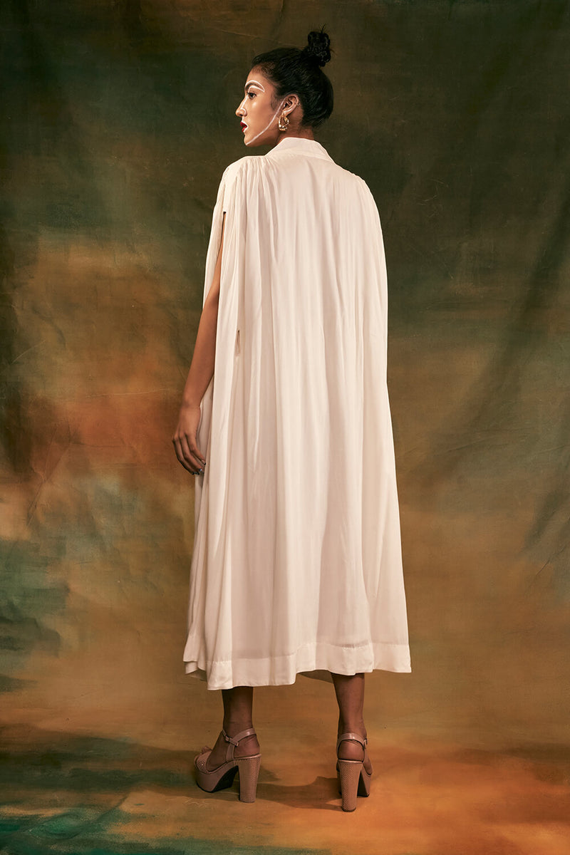Ivory Kaftan with Belt