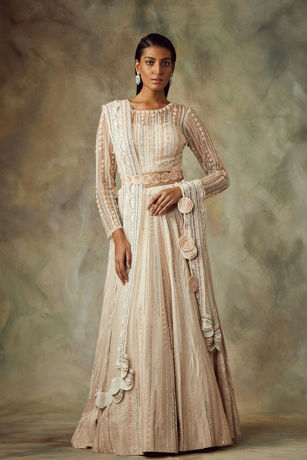 Hummingbird Lehenga With Tonal Embroidered Blouse And Dupatta